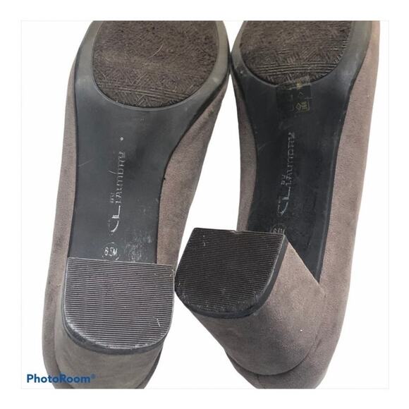 Chinese Laundry Anete Taupe Fringe Block Heel Pumps Size 6.5 Suede Boho Chic - Picture 12 of 16